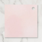 Parel- en Roze Prosecco Bruidsdiner  Bedankjes Labels (Achterkant)