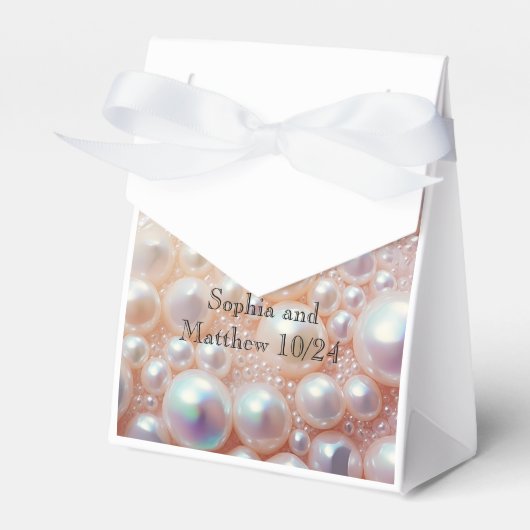 Parel en Shell Elegant Classic Bedankdoosjes (Voorkant Zijde)