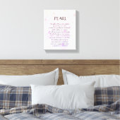 Parel geboortesteen - juni gedicht kunst canvas (Insitu (Slaapkamer))