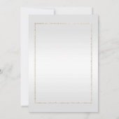 Parel Glitters & Glans & Platina 1e Huwelijk Kaart (Achterkant)