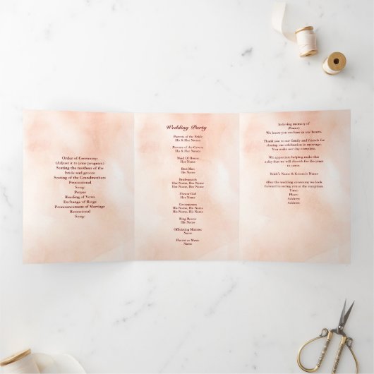 Parel Hart Bloemen Sinaasappel Bloemen Vlinder Bru Drieluik Programma (Binnen)