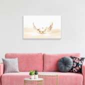 parel in zeeschelp canvas afdruk (Insitu (Woonkamer))