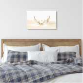 parel in zeeschelp canvas afdruk (Insitu (Slaapkamer))
