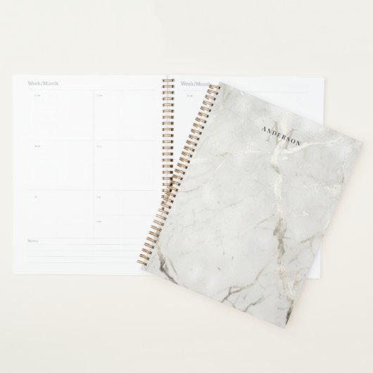 Parel Marmer Dubbel Monogram Planner (Display)