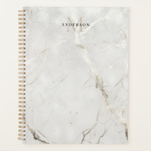 Parel Marmer Dubbel Monogram Planner