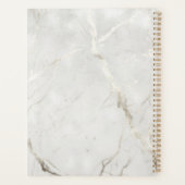 Parel Marmer Dubbel Monogram Planner (Achterkant)