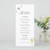 Parel & Prosecco Bruiloftsfeest Menu (Staand voorkant)