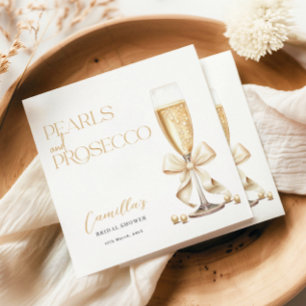 Parel & Prosecco Gouden Minimaal Bruidsdiner Servet