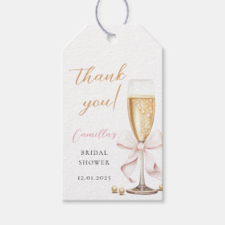 Parel & Prosecco Lint Bruidsdouche Cadeaulabel