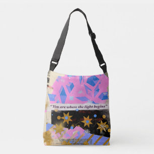 Parel van Licht – Roze Gouden Glans Tas