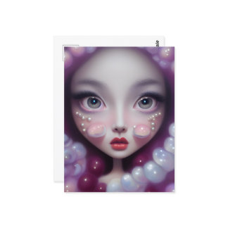 Parelaars en bubels-meisjes briefkaart