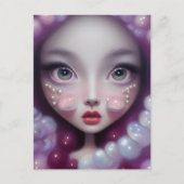 Parelaars en bubels-meisjes briefkaart (Voorkant)