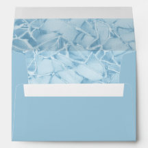 Parelachtig blauw trouwadres