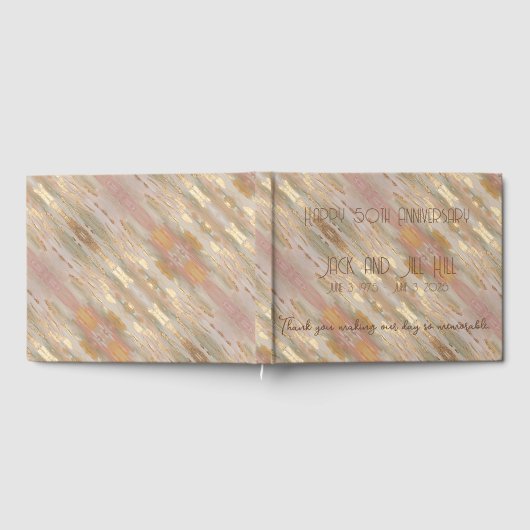 Parelgoud Rose Gouden Persoonlijke Gastboek Gastenboek (Volledig)