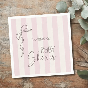 Parelgroene Strepen Strik Coquette Schone Baby Sho Servet