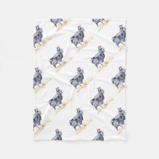 parelhoen fleece deken (Voorkant)