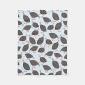 parelhoen leuk vogelpatroon fleece deken (Voorkant)
