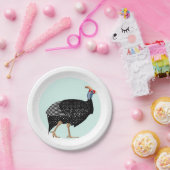 parelhoenvogel papieren bordje (Feest)