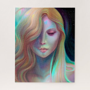 Parelleus Fantasie Ai Kunst Mooie Ethische Vrouw Legpuzzel
