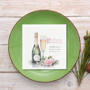 Parelmoer en Prosecco Bloemrijke Elegante Bruidsdo Servet