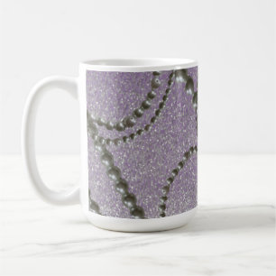 Parelmoer met Mauve Metallic Vlekken Koffiemok