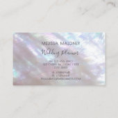 Parelmoer Monogram Glanzend Visitekaartje (Achterkant)