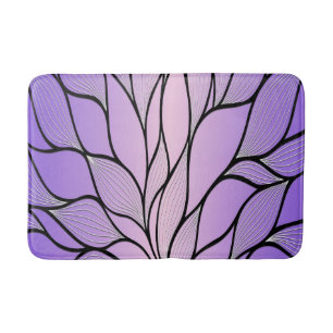 Parelmoer Paarse Creative Leave Pattern Badmat