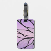 Parelmoer Paarse Creative Leave Pattern Bagagelabel (Achterkant verticaal)