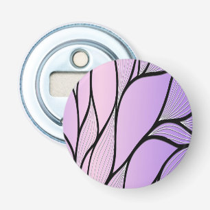 Parelmoer Paarse Creative Leave Pattern Button Flesopener