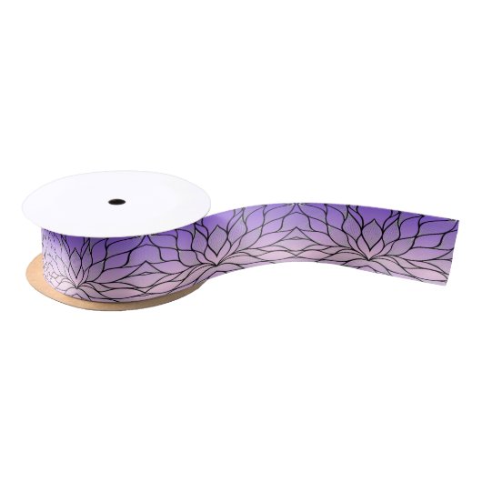 Parelmoer Paarse Creative Leave Pattern Lint (Spoel)