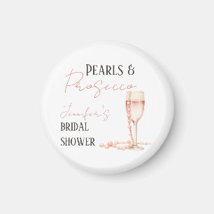 Parelmoer & Prosecco Blush Roze Bruidsuitvaart Magneet