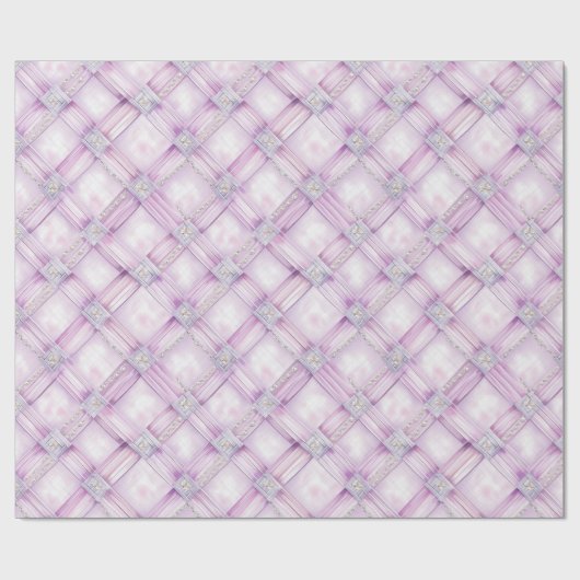 Parelpastelroze Bruidsdouche Cadeaupapier (Vlak)