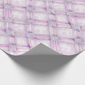 Parelpastelroze Bruidsdouche Cadeaupapier (Hoek)