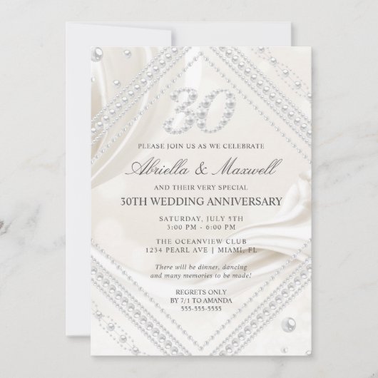 Parels 30e jubileum kaart (Voorkant)