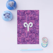 Parels als Aries Sterrenbeeld op Digitale Camo Flyer (Enkel)