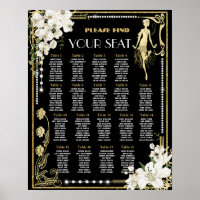 Parels Bloemen Art Deco Gatsby Roaring 20s Zitplaa