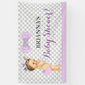Parels Diamonds Princess Baby Lavendelkroon Spandoek (Verticaal)