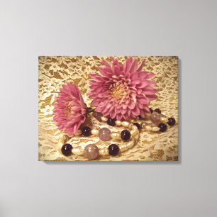 Parels en matrijzen canvas afdruk