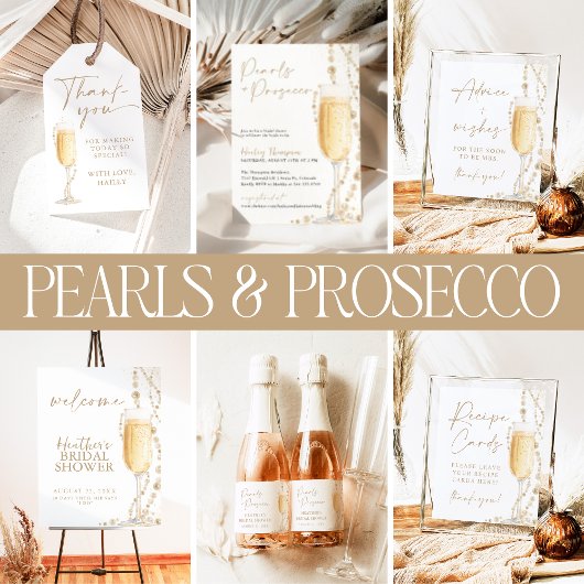 Parels en Prosecco Advies en wensen Kaart