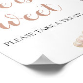 Parels en Prosecco Champagne Liefde is Sweet Sign Poster (Hoek)