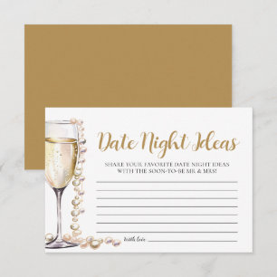Parels en Prosecco Date Night Ideas Vrijgezellenfe Kaart