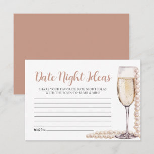 Parels en Prosecco Date Night Ideas Vrijgezellenfe Kaart