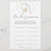 Parels en Prosecco Hoe oud was de bruid om te zijn (Voorkant)