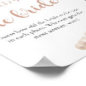 Parels en Prosecco Hoe oud was de bruid spel Poster (Hoek)