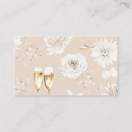 Parels en Prosecco Informatiekaartje (Achterkant)