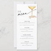 Parels en Prosecco Neutraal Bruids Brunch Bar Menu (Voorkant)