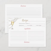 Parels en Prosecco Recept Kaart (Voorkant / Achterkant)