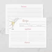 Parels en Prosecco Receptenblad (Voorkant / Achterkant)