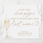 Parels en Prosecco Vrijgezellenfeest | Bruidsbrunc Sparkling Wijnetiket (Enkel label)