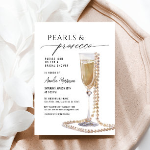 Parels en Prosecco Vrijgezellenfeest Champagne Kaart